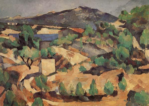 Paul Cezanne Mountains seen from l'Estaque oil painting image